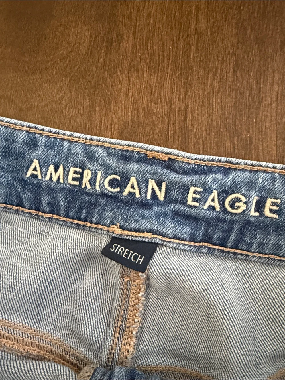 NWOT American Eagle Super High Rise Baggy Wide Leg Dreamy Drape 8 Long - Picture 4 of 6